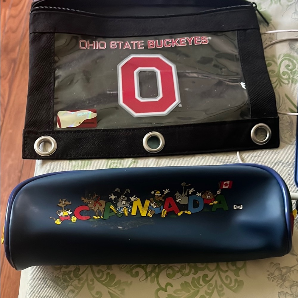 Ohio State Buckeyes Clear pencil bag  and Canada Pencil Case